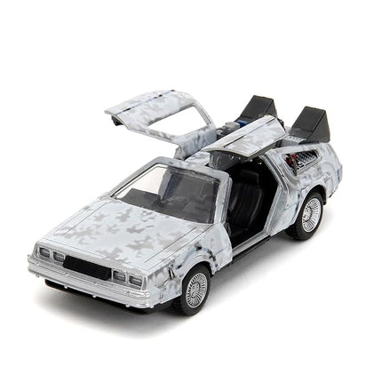 Jada Back to The Future 1:32 Time Machine Frost Die-Cast Car, Toys for Kids and Adults