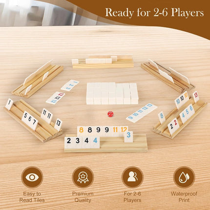 Soopotay Rummy Cube 6 Player Board Game