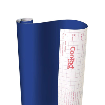 Con-Tact Brand Creative Covering, 09F-C9H13-12, Adhesive Vinyl Shelf Liner and Drawer Liner, Royal Blue, 18" x 9'