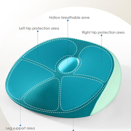 FLORICH Seat Cushion, Memory Foam Cushion for Office Chair, Ergonomic Office Seat Chair Cushion for Relieving Sciatica, Soft & Breathable Car Seat Cushion - Green