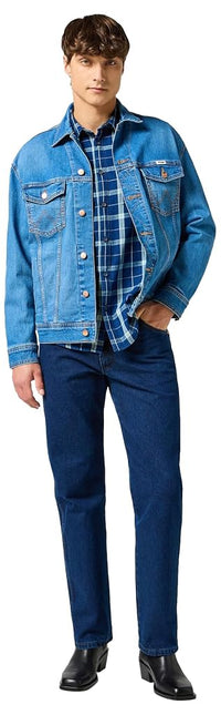 Wrangler Herren Jeans 13MWZ, Original Regular Bootcut Fit, Straight Leg, DARK STONE, 34W / 32L