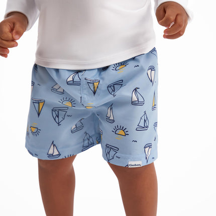 Gerber Boys' Swim Trunks, Sailboats, 6 Months