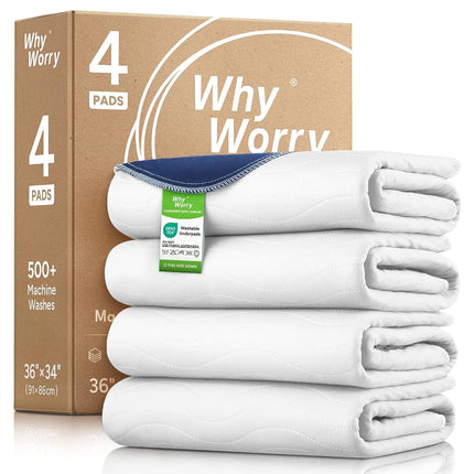 WhyWorry Washable Bed Pads for Adult Incontinence,