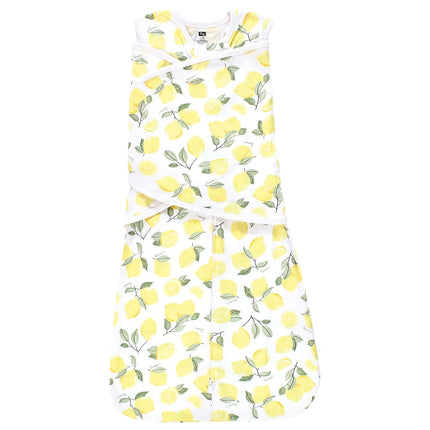 Hudson Baby Infant Girl Convertible Swaddle Sleep Sack, Lemon, 0-3 Months
