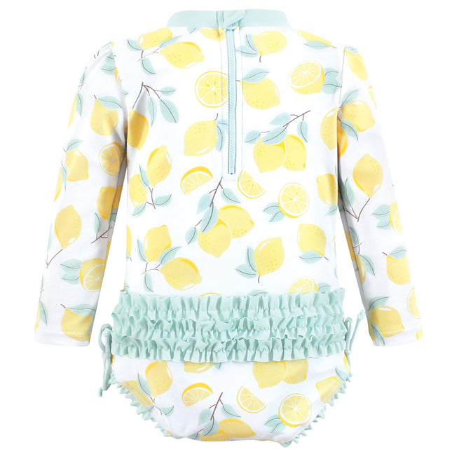 Maillot de bain pour bébé fille Hudson Baby, Citrons Menthe, 8 Ans