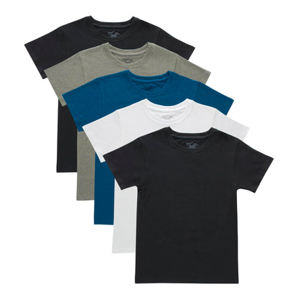 Hanes Boys' Big Originals Crewneck Undershirts Pac