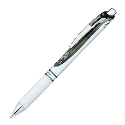 Pentel EnerGel Pearl Deluxe Retractable Liquid Gel Ink Pens, 0.7mm Point, Black Ink. (Box of 12)