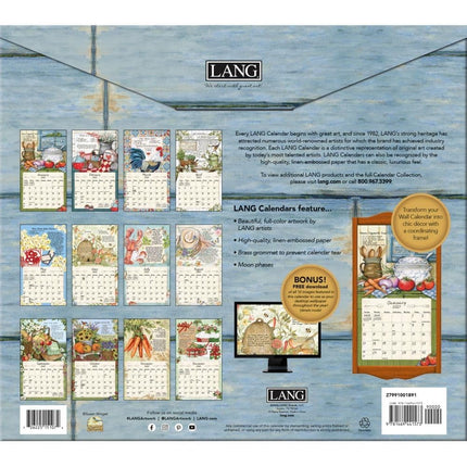 2027 Calendar LANG American Kitchen Deluxe Wall 27991001891