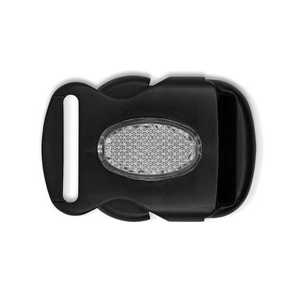 Dritz 503 Parachute Buckle with Reflective Center for 1-1/2-Inch Strap, Black