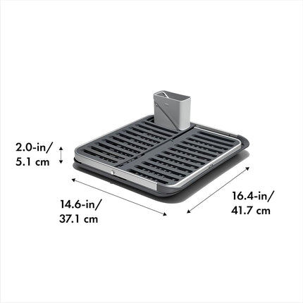 OXO Good Grips Aluminium Fold Flat Dish Rack