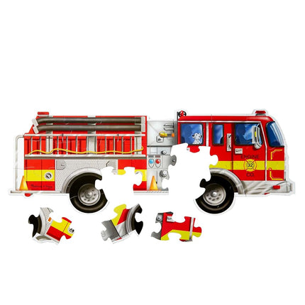 Melissa and Doug - Giant Fire Truck Floor Puzzle 24 pieces