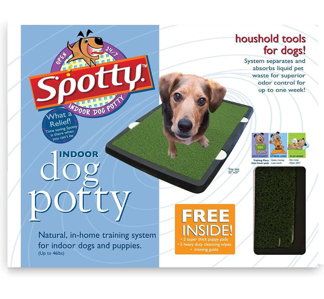 Spotty Indoor Potty Pad, House Training Pet Puppy Dog Artificial Grass Turf Pee Mat