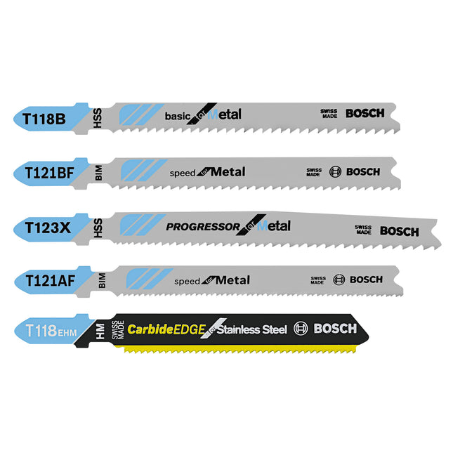 Bosch TPM005 5 pc. Pro-Metal T-Shank Jig Saw Blade
