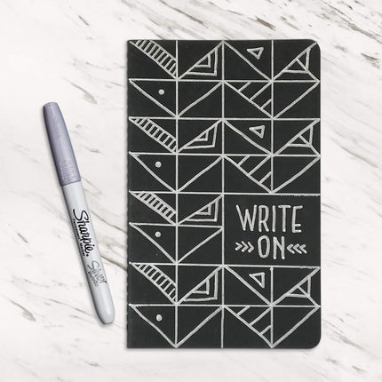 Sharpie 39109PP Metallic Permanent Markers, Fine Point, Silver, 4 Count, 2 Pack