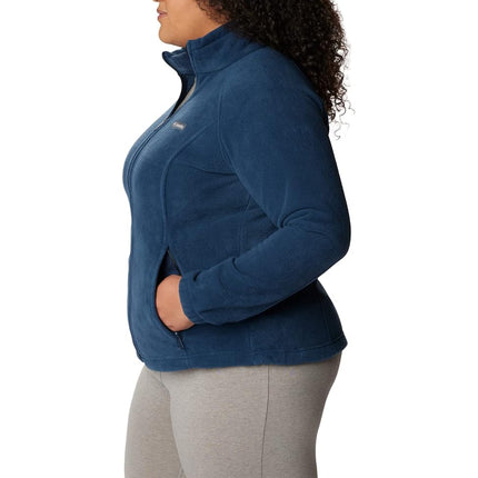 Columbia Women's Benton Springs Full Zip - Petite Fleece Jacket, Columbia Navy, XS Petite UK