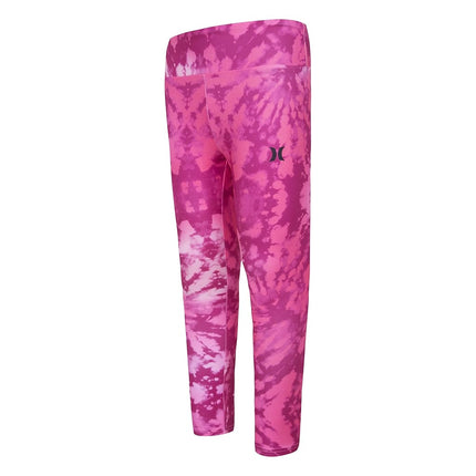 Leggings Hurley para niña, Electric Orchid Tie Dye, extragrande