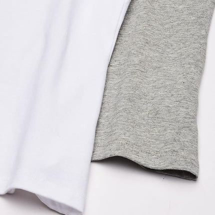 The Children's Place Camiseta de tirantes básica para niñas, 2 unidades, gris jaspeado/blanco, talla XS de EE. UU.