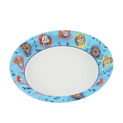 Glad for Kids Paw Patrol Paper Plates | Disposable Paw Patrol Plates for Kids | Heavy Duty Disposable Soak Proof Microwavable Paper Plates for All Occasions Core Pups Blue 8.5" Round Plates 200ct