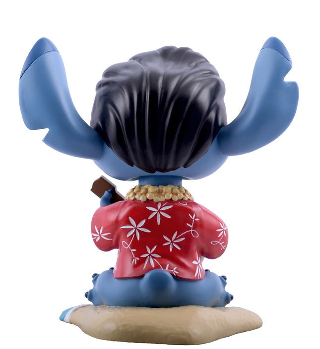 NECA Disney Lilo & Stitch - Muñeco cabezón de Stitch hawaiano azul de Elvis de 16,5 cm