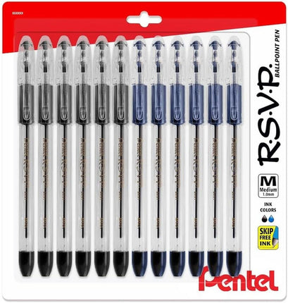 Pentel RSVP medium point pens - ballpoint - 1.0mm 