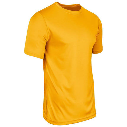 CHAMPRO Vision Lightweight Polyester T-Shirt Jersey, Youth Medium, Gold