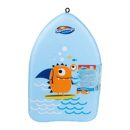 SwimWays Value Pack, Fish Face Guppy Goggles ,Soft Swimmies, and Sea Monster Kick Trainer, Learn to Swim Kickboard