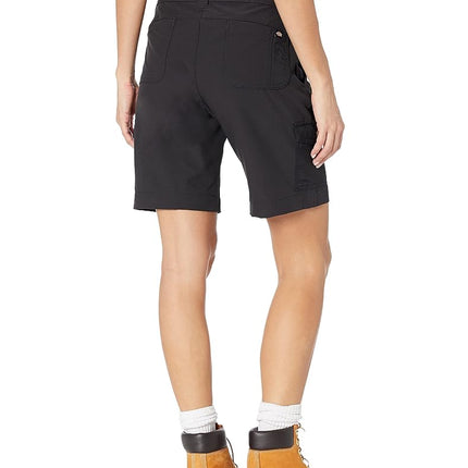 Dickies Women's Temp-IQ Performance Cargo Short, Black, 2