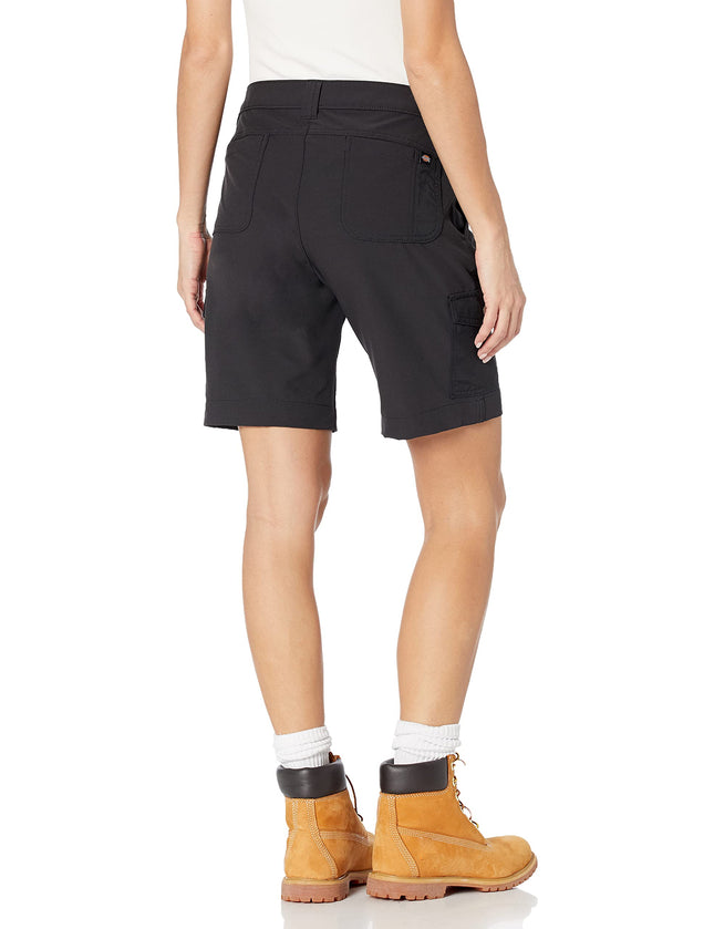Dickies Women's Temp-IQ Performance Cargo Short, Black, 2