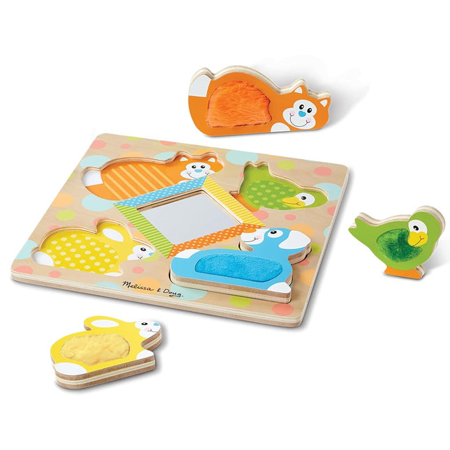 Melissa & Doug 1898 Peek-a-Boo Touch & Feel Puzzle