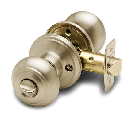 Copper Creek Polished Brass Door Knobs - Round Col