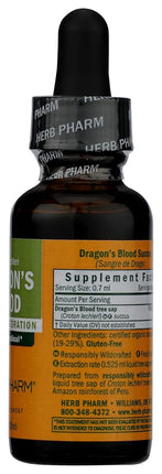 Herb Pharm Dragon's Blood (Sangre de Drago) Liquid Tree Sap for Digestive Support - 1 Ounce