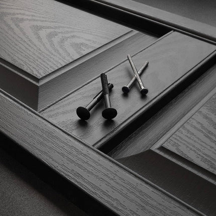 Contraventanas estándar de vinilo con panel en relieve Mid America Williamsburg - 1 par de 14,75 x 39 008 arcilla