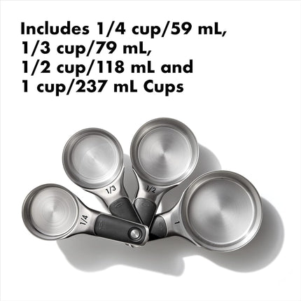 Ensemble de tasses et cuillères à mesurer OXO Good Grips, acier inoxydable