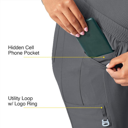 WonderWink Women's Maternity Jogger Pant, Pewter, Medium