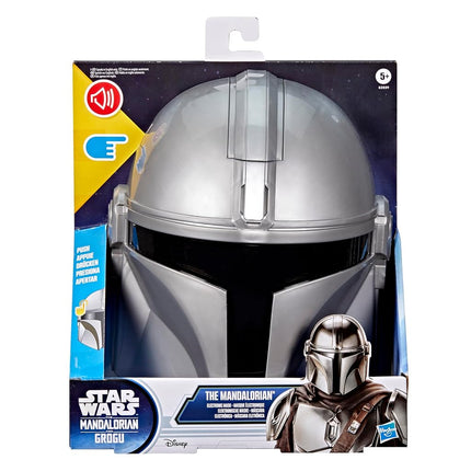 Star Wars The Mandalorian Electronic Mask with Phrases & Sound Effects, Costume for Children, Toys for Boys & Girls Ages 5+