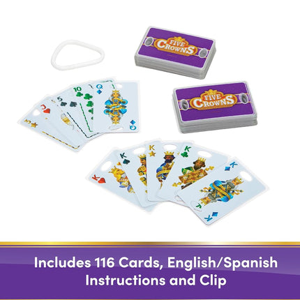 Five Crowns Waterproof Rummy Style Card Game for Kids, Family Game Night