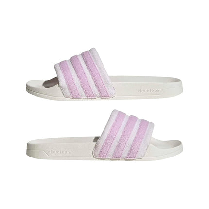 adidas Unisex ADILETTE NOSHOWER SLIDES, core white/bliss lilac/almost pink, 6 UK