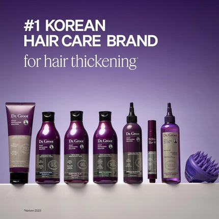Dr. Groot Hair Thickening Shampoo, Korean Hair Care with Biotin, Rosemary Oil to Help Volumize Thinning, Damaged Hair, Hydrate Hair and Scalp, Biotin Shampoo, Scalp Revitalizing Solution