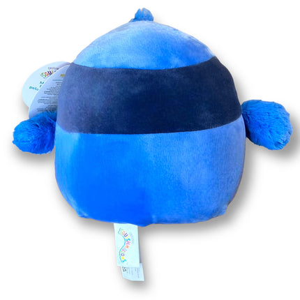 Squishmallows 8 Inch Babs Blue Jay with Silver Heart On Center of White Belly - 2023 Valentine's Day Squad Stuffed Animal Toy
