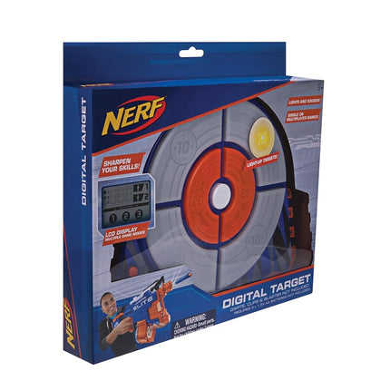 Nerf Elite Strike and Score Digital Target - Target Board with Lights, Sounds, and Adjustable Stand