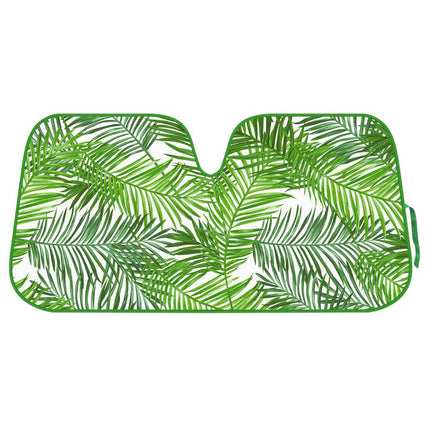 BDK Tropical Leaves Auto Windshield Sun Shade for 