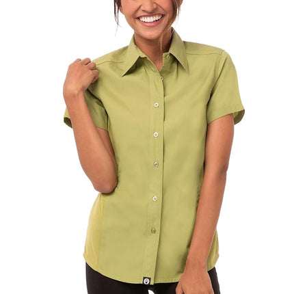 Chef Works Women's Universal Shirt, Lime, Medium
