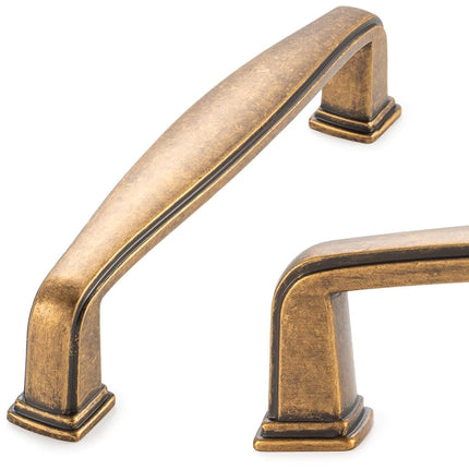 KOOFIZO Square Foot Cabinet Arch Pull - Antique Br