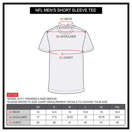 Ultra Game NFL Mens Vintage Ringer Short Sleeve Tee Shirt Gray