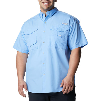 Columbia Men’s Bonehead Short-Sleeve Work Shirt, Comfortable and Breathable, White Cap, Large