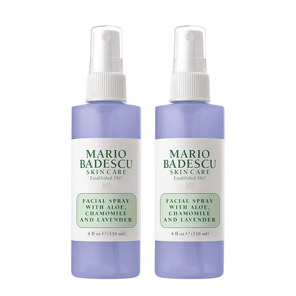 Mario Badescu Rociador Facial con Aloe, Manzanilla y Lavanda PAQUETE DE 2