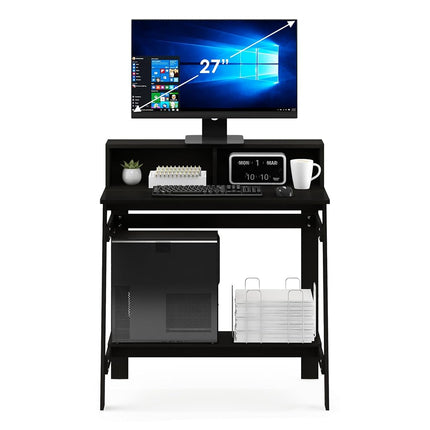 Furinno Simplistic A Frame Computer Desk, Study Desk, Writing Desk, Espresso