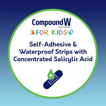 Compound W One Step Medicated Strips For Kids | Wart Removal | 10 Strips