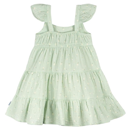 Gerber Girls' Toddler Sleeveless Gauze Dress, Pick a Daisy, 2T