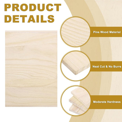 PATIKIL Wood Breaking Board 20mm Thick, 10 Pack Karate Martial Arts Boards Wooden Kick Board Training Accessory for Adult Taekwondo Punching Karate Practice Performing